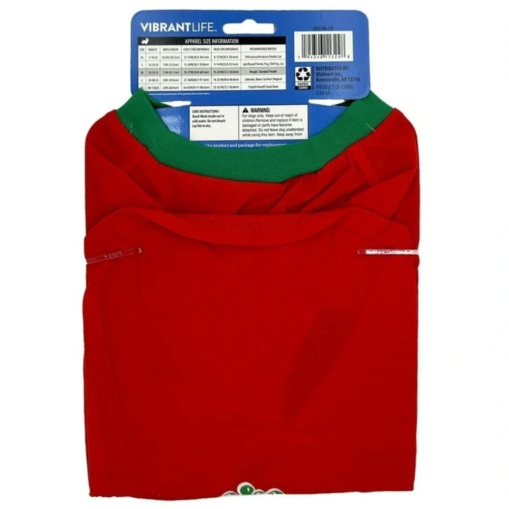 ❤️🆕Vibrant Life Holiday Most Likely to Be on The Naughty List Dog T-Shirt medium